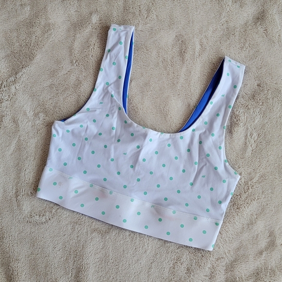 Fabletics Reversible Polka Dot Sports Bra - Picture 3 of 7